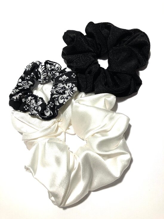 Accessories - Trio of Black and/or White Ponytail Covers, NEW